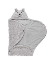 Jollein Wrap Teddy Bear Grey Art.032-566-65098 Конверт-одеяло флисовый 100x105см