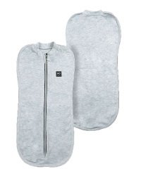 La Bebe™ Swaddle Up Art.134813 Grey Хлопковая пелёнка для комфортного сна/пеленания 3,2 кг до 6,4 кг.