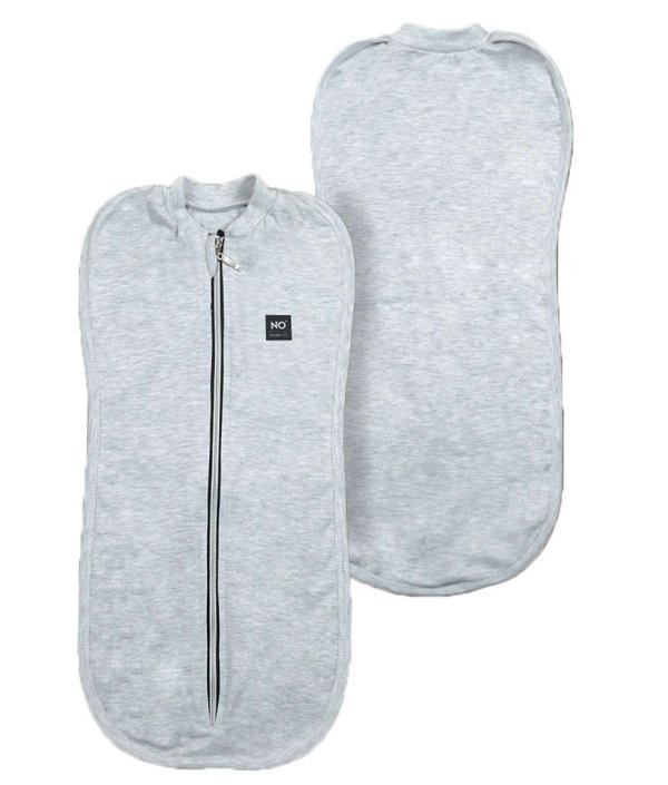 La Bebe™ Swaddle Up Art.134813 Grey Хлопковая пелёнка для комфортного сна/пеленания 3,2 кг до 6,4 кг.