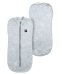 La Bebe™ Swaddle Up Art.134813 Grey Хлопковая пелёнка для комфортного сна/пеленания 3,2 кг до 6,4 кг.