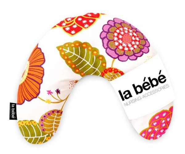 La Bebe™ Mimi Pillow Art.83706 Flowery Подкова для сна, путешествий, кормления малыша 19x46cm