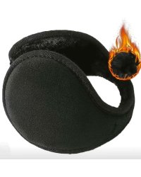 Home Company Unisex Sherpa Fleece Art.169386 Black Siltie austiņas/āra riteņbraukšanas sporta austiņas