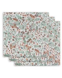 Jollein Muslin Bloom Art.535­-855-­65348 Высококачественная муслиновая пелёнка из бамбука, 3 шт. (70x70 см)