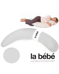 La Bebe™ Moon Maternity Pillow Art.106665 Grey Большая подушка для беременных с наполнителем из Memory Foam (особенно мягкий и тихий наполнитель) 185cm