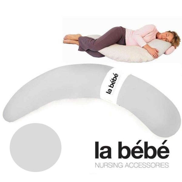 La Bebe™ Moon Maternity Pillow Art.106665 Grey Большая подушка для беременных с наполнителем из Memory Foam (особенно мягкий и тихий наполнитель) 185cm