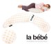La Bebe™ Moon Maternity Pillow Art.89571 Beige Dots Большая подушка для беременных с наполнителем из Memory Foam (особенно мягкий и тихий наполнитель)185см
