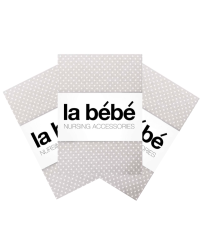La Bebe™ Set 75x75(3) Art.89199 Pearl Grey Комплект детских пеленочек [хлопок/сатин] 75x75cm (3 шт.)
