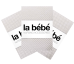 La Bebe™ Set 75x75(3) Art.89199 Pearl Grey Комплект детских пеленочек [хлопок/сатин] 75x75cm (3 шт.)