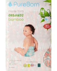 Pureborn Organic Bamboo Art.121313 Экологические подгузники 4 размер, 7-12 кг