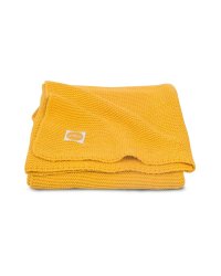 Jollein Basic Knit Ocher Art.516-511-65218 Хлопковый вязаный плед 75x100см