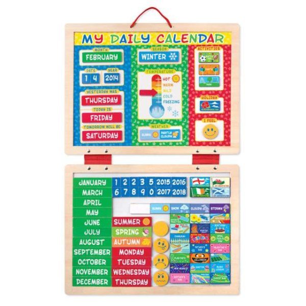Melissa&amp;Doug Magnetic Calendar Art.19253 Магнитный календарь