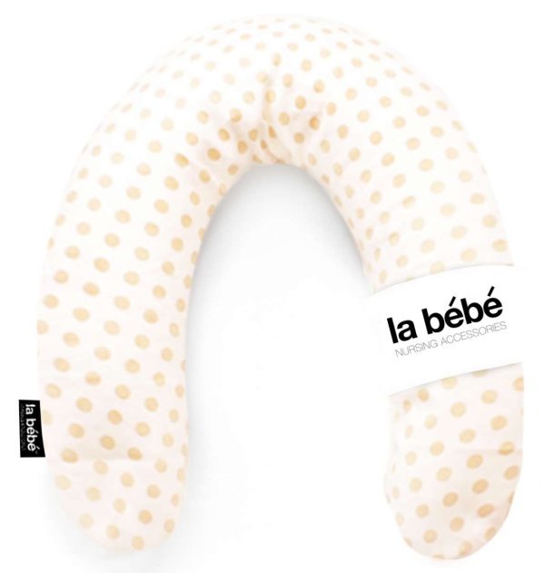 La Bebe™ Rich Cotton Nursing Maternity Pillow Art.73392 Dots Подковка для сна/кормления малыша, 30x104 cm