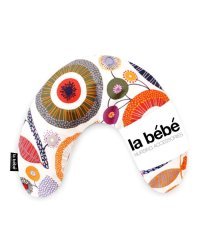 La Bebe™ Mimi Nursing Cotton Pillow Art.78762 Autumn red Подковка для сна, путешествий, кормления малыша 19x46cm