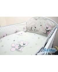 ANKRAS Бортик-охранка для детской кроватки 180 cm