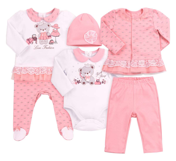 Bembi Art.KP212-131 Детский комплектик из 5 частей 100% хлопок