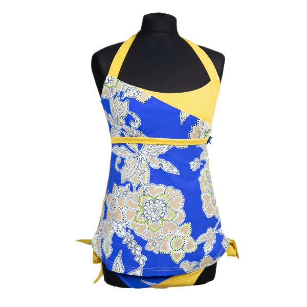 Обложка книги «La bébé™ Boutique Art.38048 Summer Swimsuit Blue with yellow Купальник для беременных синий с желтым ( 38 )»