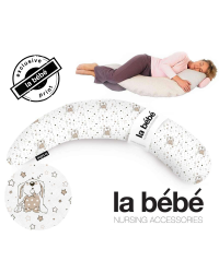 La Bebe™ Moon Maternity Pillow Bunnies Art.92342 Большая подушка для беременных с наполнителем из Memory Foam (особенно мягкий и тихий наполните