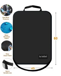 La bebe™ Car Seat Back Protector Art.56793 Black Aizsargpārvalks autosēdeklim