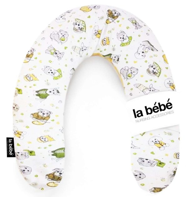 La Bebe™ Rich Maternity Pillow Art.101731 Funny Dogs Подкова для сна, кормления малыша 30x104 cm