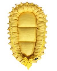 La Bebe™ Babynest Art.103004 Yellow Lemon Гнездышко – кокон для новорожденных