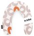 La Bebe™ Rich Cotton Nursing Maternity Pillow Art.49548 Orage&amp;Grey circles Подковка для сна, кормления малыша 30x104 cm