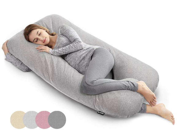 La Bebe™ Cushy Maternity Pillow Art.91913 Многофункциональная подушка для беременных и кормящих (U Shaped) , наполнение синтепон, 155x80cm