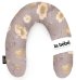 La Bebe™ Rich Maternity Pillow Art.8957 Roses Pastel Gray Подкова для сна, кормления малыша 30x104 cm