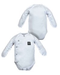 La Bebe ™ Baby Body Art.117682 White Бодик из 100% мягкого хлопка с длинным рукавом