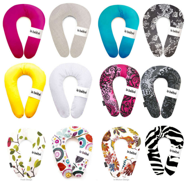 La Bebe™ Snug Satin Nursing Maternity Pillow Art.49343 Random Подкова для сна/кормления малыша, 20x70 см