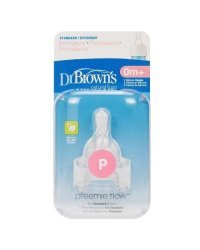 Dr.Browns Preemie Art.292-INTL Силиконовые соски для бутылочек с широким горлышком для недоношенных детей,2 шт