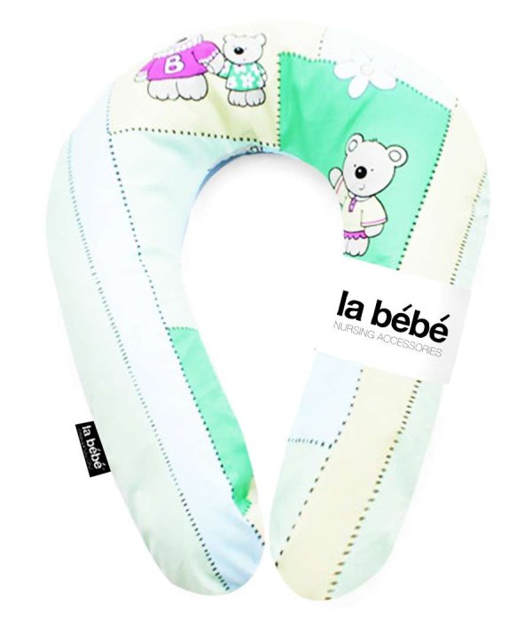 кормление La Bebe ™ Snug Хлопок Уход для беременной Подушки Art.41106 зеленый узор Pakaviņš ребенка, сон, подушки беременных, 20x70 см