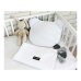 La bebe™ Waffle Set Art.933832 White Хлопковый пледик + подушка 100x75 cm