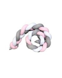 La bebe™ Velvet Border (220) Art.113014 Multicolor Плетёный бортик-охранка (косичка) для кроватки, 220 cm