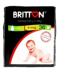 Britton Pants L Art.B22025 Детские подгузники 9-14kg (36gab)