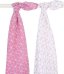 Jollein Muslin Graphic Mauve Art.535-­852-­65119 Высококачественная муслиновая пелёнка из бамбука, 2 шт. (115x115 см)