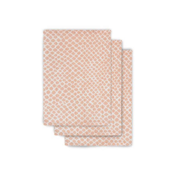 Jollein Muslin Face Snake Pale Art.536­-848-­65344 Высококачественная муслиновая пелёнка для лица, 3 шт. (15х21 см)