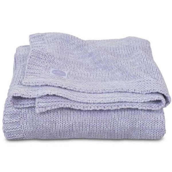 Jollein Soft Knit Soft Lilac Art.516-511-65214 Хлопковый вязаный плед 75x100см