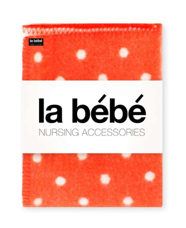 La bebe™ Lamb wool Art.77008 Apple Dots Детское шерстяное одеяло/плед из мериносовой шерсти (New Zealand), 140х100см