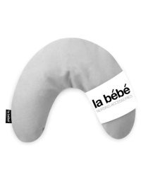 La Bebe™ Mimi Nursing Cotton Pillow Art.78939 Light grey Подкова для сна, кормления малыша 19x46cm