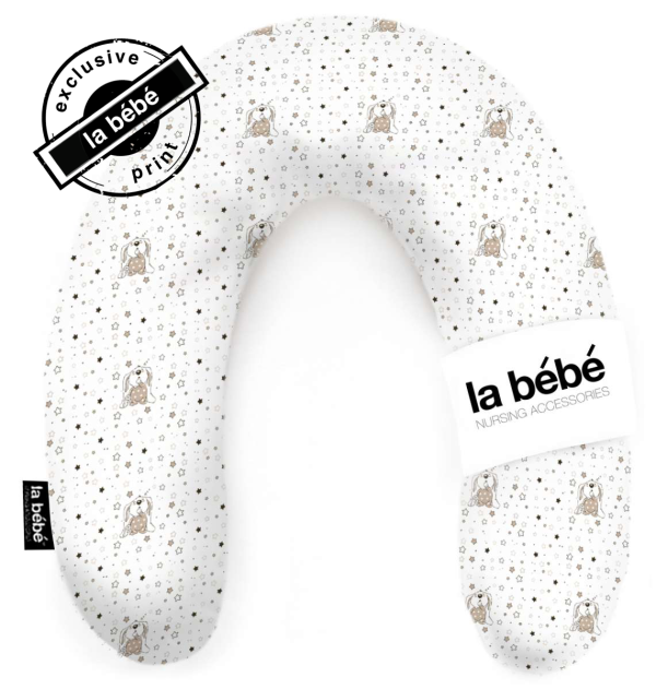 La Bebe™ Rich Maternity Pillow Memory Foam Art.113005 Bunnies Подковка для сна / кормления малыша 30x104cм