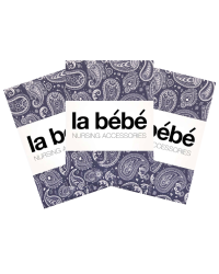 La Bebe™ Set 75x75(3) Art.111631 Комплект детских пеленочек [хлопок/сатин] 75x75cm (3 шт.)