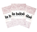 La Bebe™ Set 75x73(3) Art.111633 Satin Комплект детских пеленок [хлопок/сатин] 75x75cm (3 шт.)