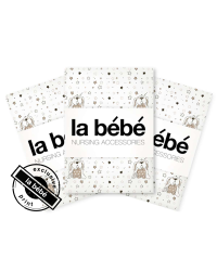 La Bebe™ Set 75x75(3) Art.77289 Bunnies Детскиe пеленочки хлопок 75x75cм, 3шт.