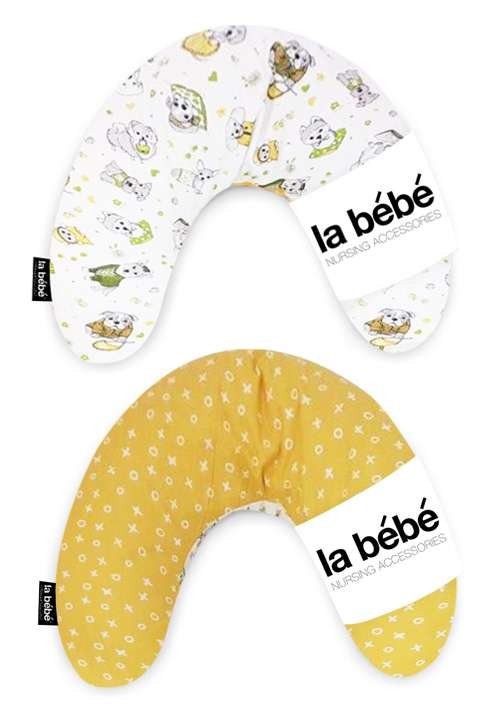 La Bebe™ Mimi Nursing Pillow Double Face Art.101711 Funny Dogs Подковка для сна, кормления малыша 19x46cm