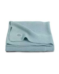 Jollein Soft Knit Light Green Art.516-522-65103 Хлопковый вязаный плед 100x150см