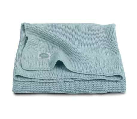 Jollein Soft Knit Light Green Art.516-522-65103 Хлопковый вязаный плед 100x150см
