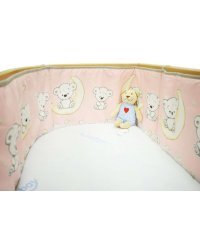 ANKRAS Бортик-охранка для детской кроватки 180 cm