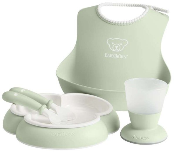 Обложка книги «Babybjorn Dinner Set Art.070061 Powder Green Комплект столовых принадлежностей (5шт.)»