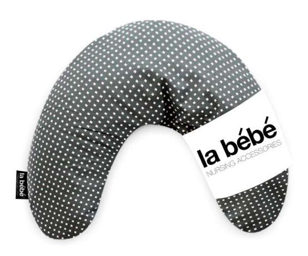 La Bebe™ Mimi Nursing Satin Pillow Art.80960 Pearl Dark Подкова для сна, кормления малыша 19*46cm