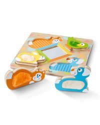 Melissa&amp;Doug Touch&amp;Feel Puzzle Art.11898 Деревянный развивающий пазл для малышей